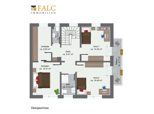 Grundriss Obergeschoss