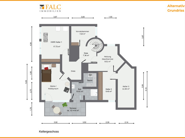 Alternativ Grundriss Kellergeschoss