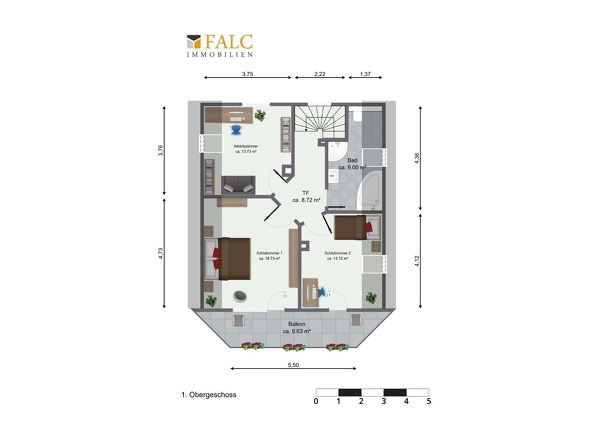 Grundriss Obergeschoss 
