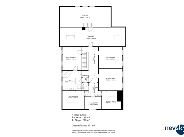 Grundriss 1. Obergeschoss
