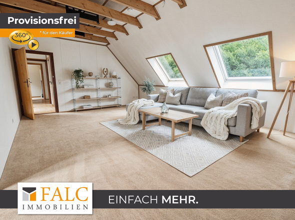 Dachgeschoss Hauptraum - (digitales Homestagig)