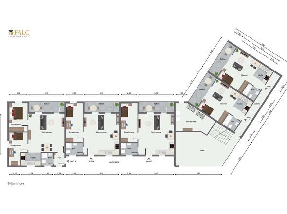 Grundriss Erdgeschoss 10 WE