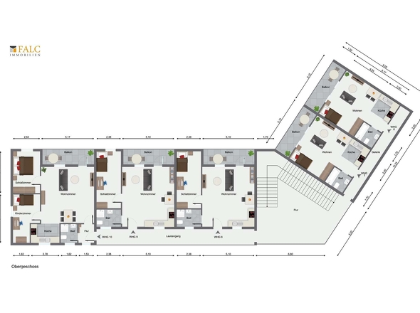 Grundriss Dachgeschoss 10 WE