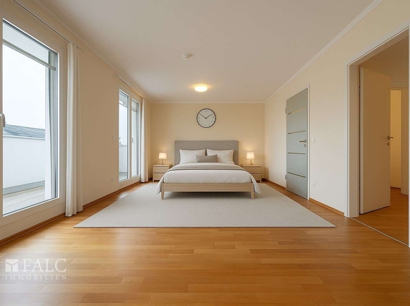 Schlafzimmer gestaged 