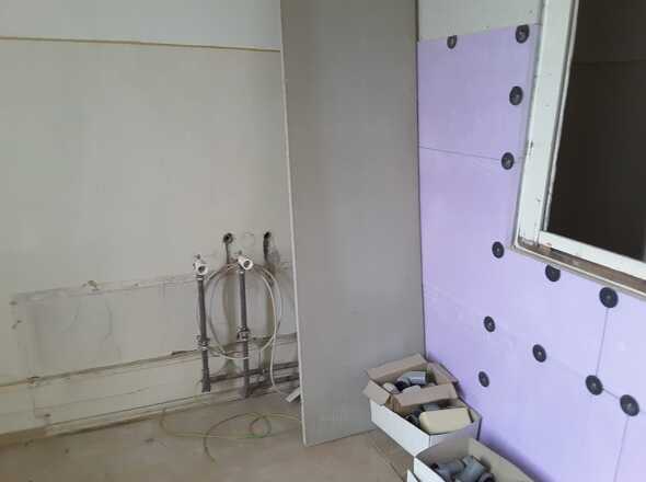 vorbereitetes Badezimmer