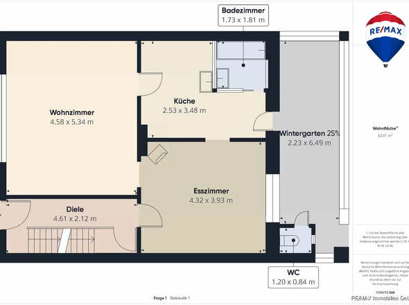 RE/MAX Immobilien DeLux Einfamilienhaus Nalbach Grundriss EG