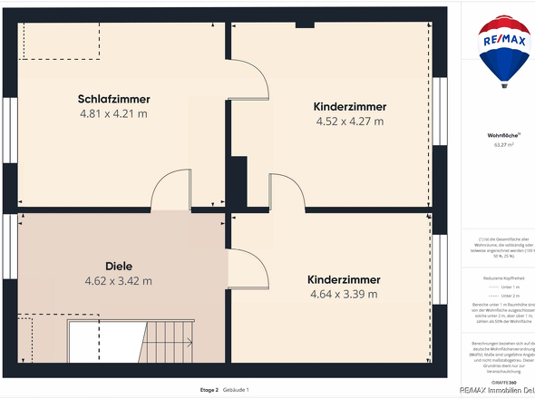RE/MAX Immobilien DeLux Einfamilienhaus Nalbach Grundriss OG