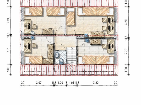 Dachgeschoss Grundriss