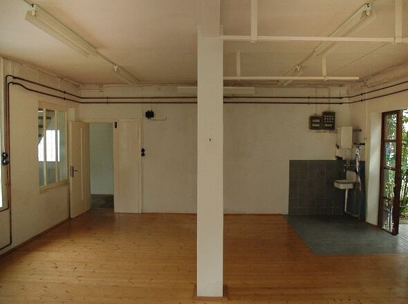 vorderer Bereich der Werkstatt