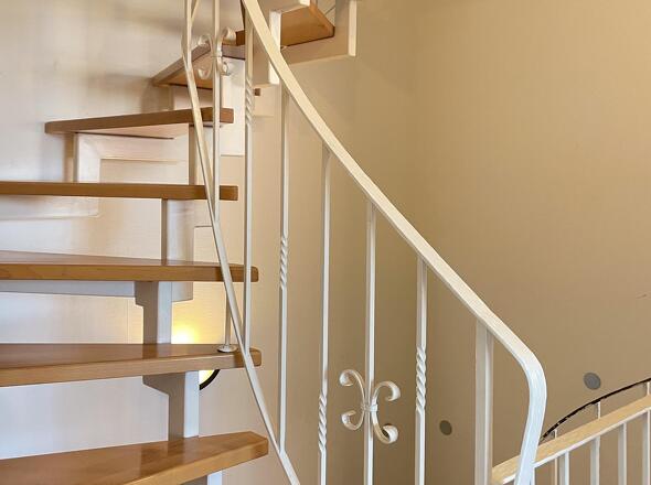 Treppe zum Spitzboden
