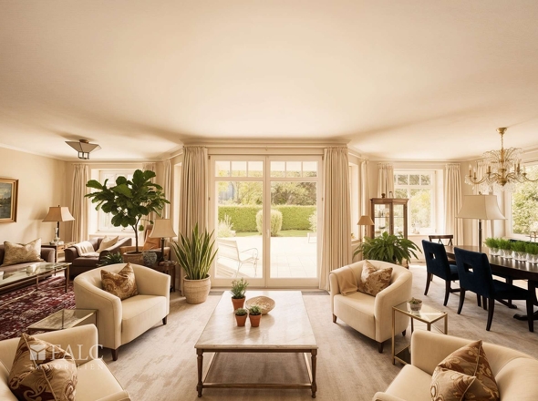 Blick ins Wohn- und Esszimmer EG - (KI generiert)