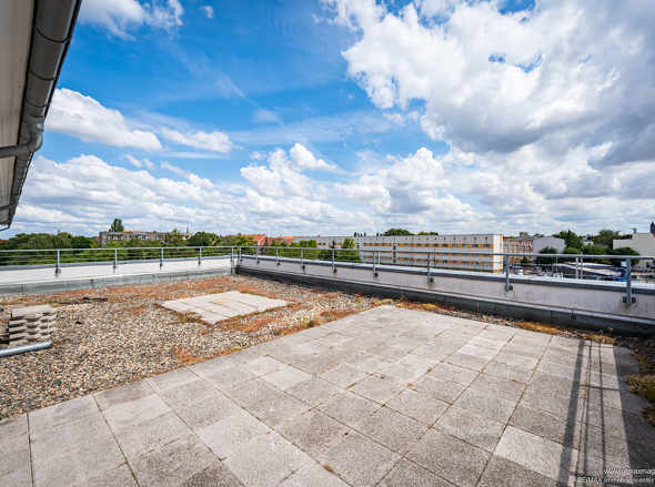 Dachterrasse mit Domblick