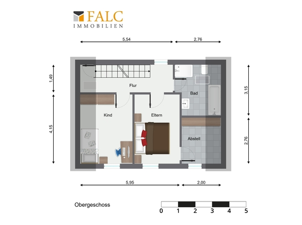Grundriss OG - Alternativ mit Kinderz.