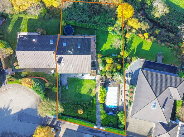 Das Grundstück aus der Vogelperspektive