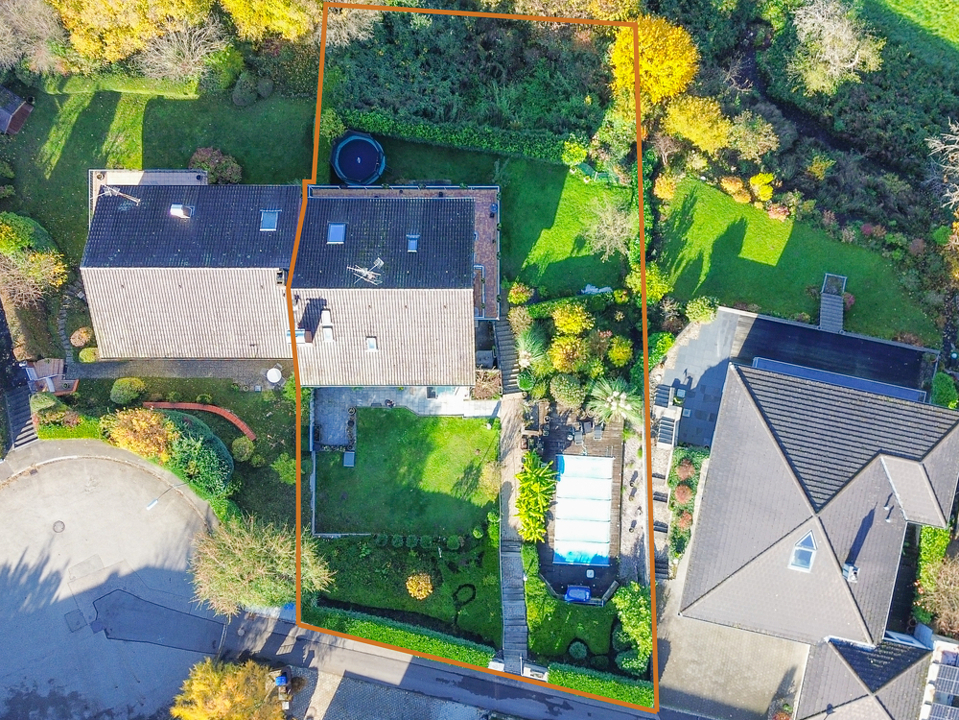 Das Grundstück aus der Vogelperspektive