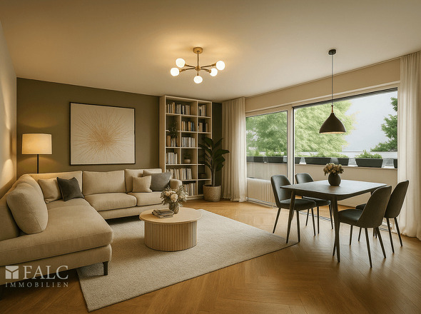 Einrichtungsbeispiel Wohn- und Esszimmer 