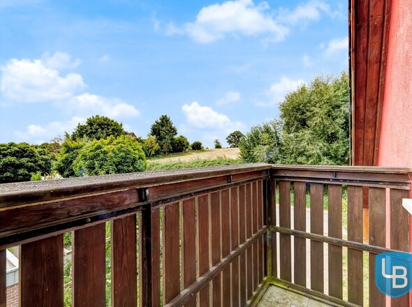Balkon mit Blick ins Grüne