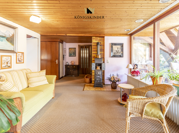 Haus 23 -  Wohn,- Essbereich mit Kaminofen DG