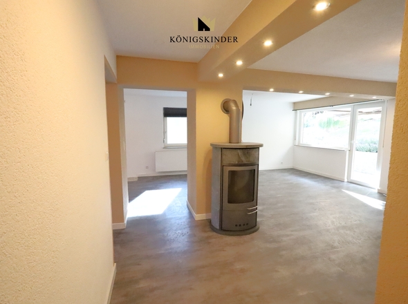 Der erste Blick - der Ofen heizt schön ein...