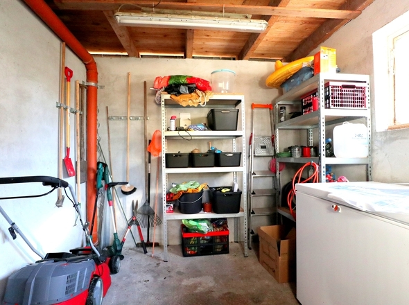 Werkstatt an der Garage
