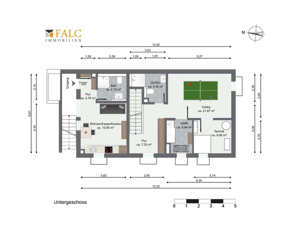 Genehmigtes Untergeschoss