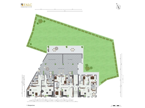 1. Obergeschoss mit Außenbereich