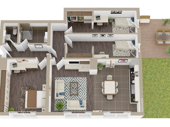 visualisierter Grundriss