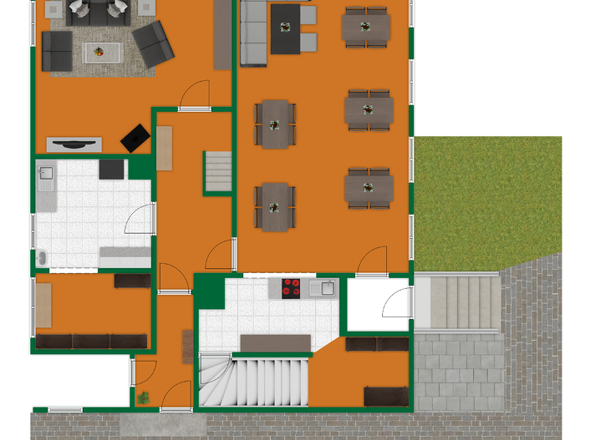 Erdgeschoss & Außenbereich