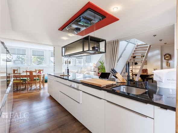 Wohnung Küche Richtung Essbereich Maisonettewohnung