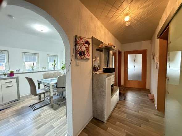 Sichtachse Esszimmer/Flur/Eingang