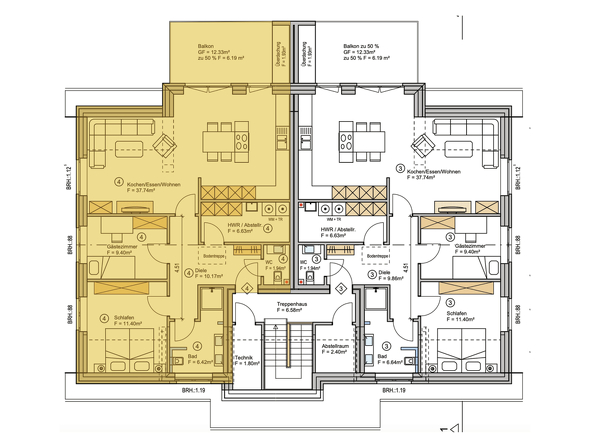 Dachgeschoss Wohnung 4