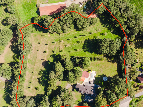 Skizze Grundstücksgrenze