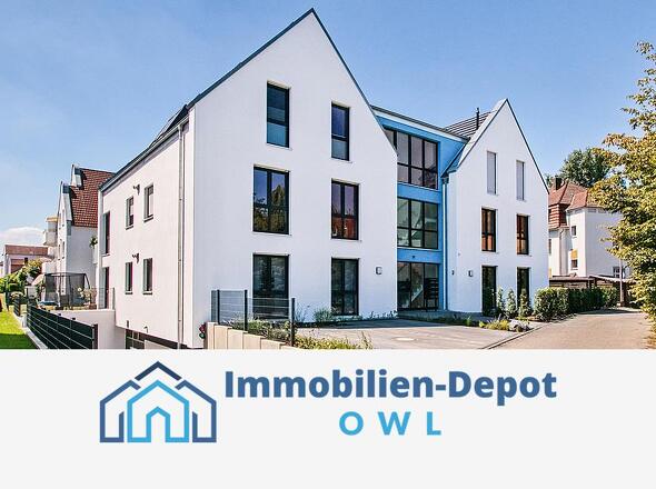 Außenansicht Straßenseite (mit Logo)