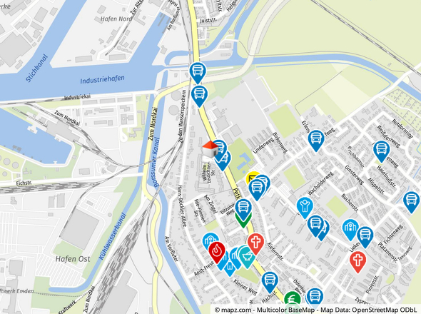 Geolyzer Kartenausschnitt