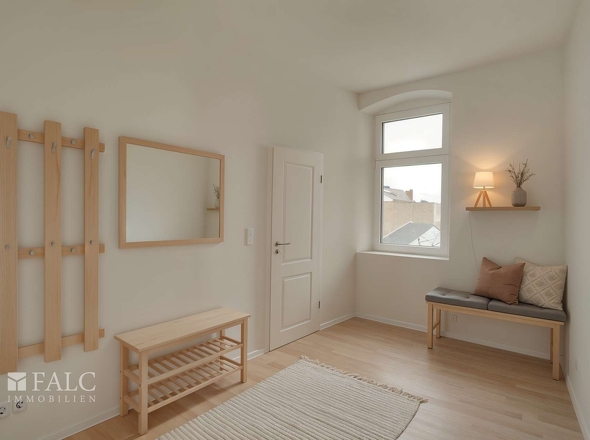 Flur/ Garderobe (virtuell möbliert)