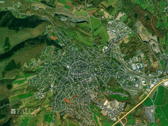 Lageplan-Koblenzer Straße 14-18, 56727 Mayen, Deutschland-Kartenausschnitte