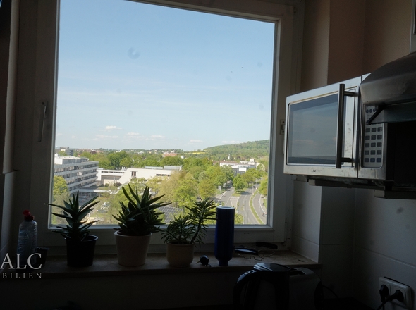 Blick aus dem Küchenfenster