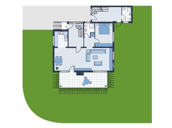 Grundriss EG +EG Anbau