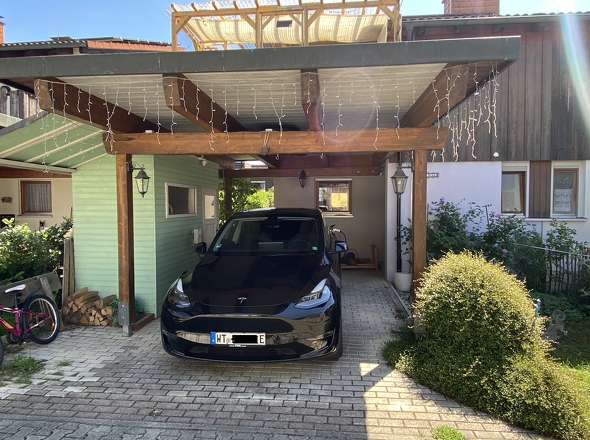 Stellplatz mit Wallbox.