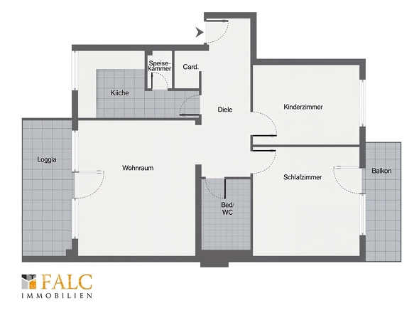 Grundriss - unmöbliert