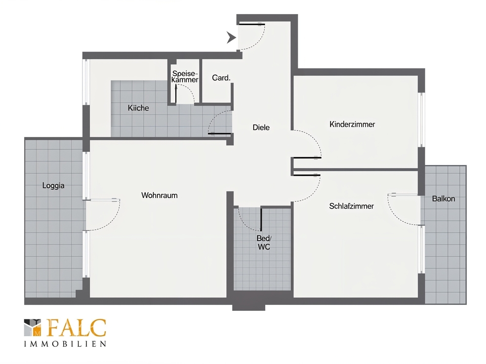 Grundriss - unmöbliert