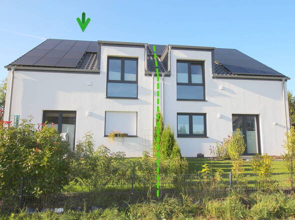 Neue DHH inkl. PV-Anlage mit ca. 6,5 kWPeak u. Speicher