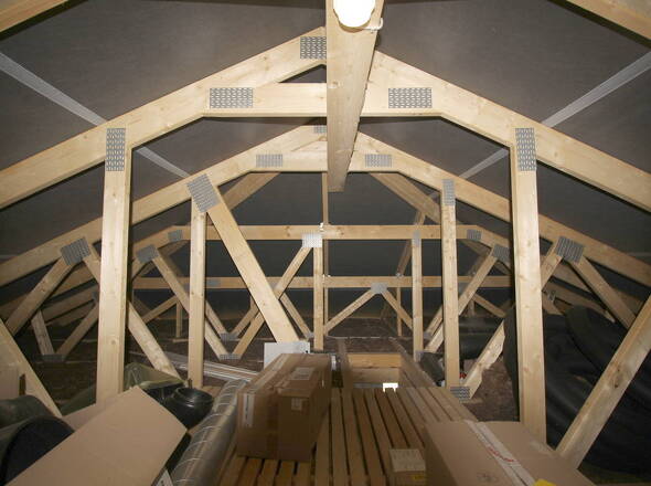 Gedämmter Dachboden als Abstellfläche