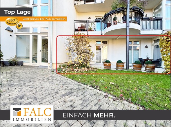 Hausansicht mit Markierung ETW