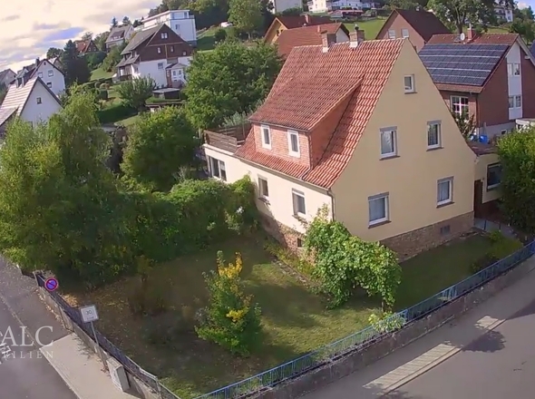 Hausansicht vorne von oben