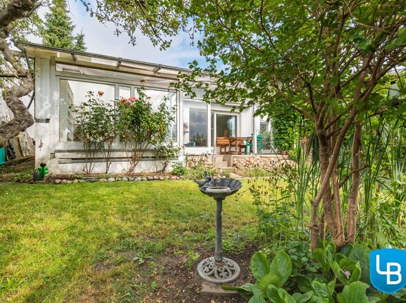 Blick auf die Hausrückseite