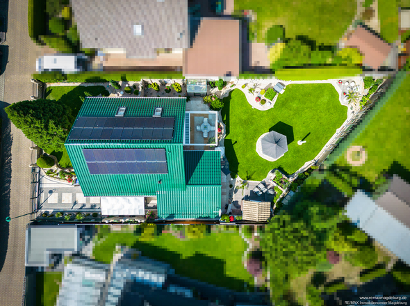 Grundstück von Oben