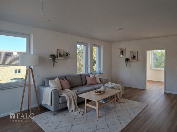 Wohnzimmer home staging- (KI generiert)