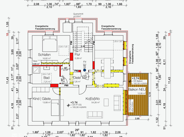 Grundriss Obergeschoss