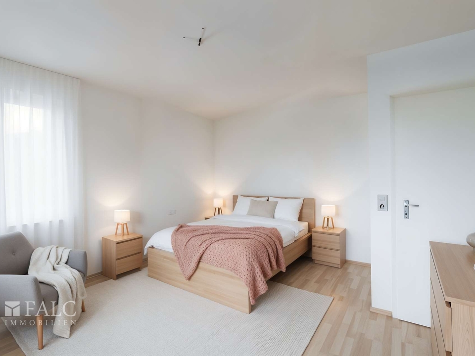 Schlafzimmer - Möblierungsbeispiel